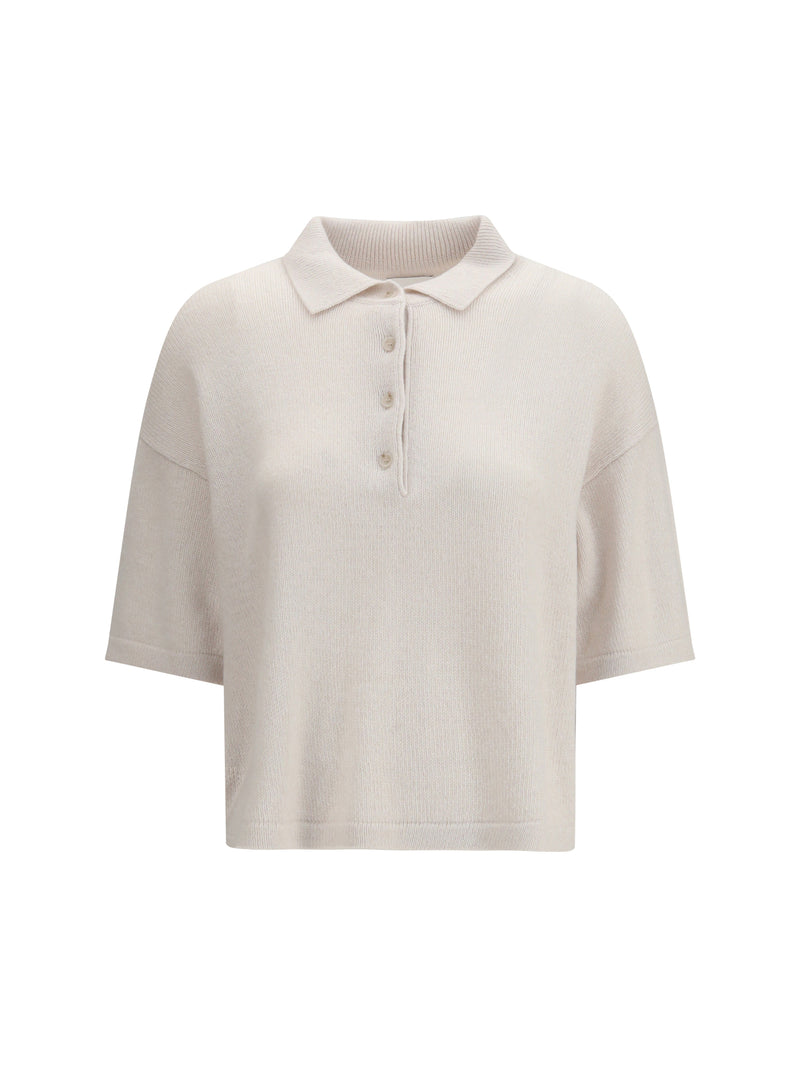 Allude Allude Suéter Cuello Polo Manga Corta 4080 - World Class Fashion