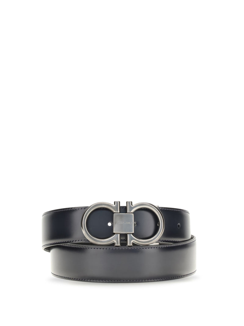 Ferragamo Ferragamo Adjustable Reversible Belt Blue Men - World Class Fashion