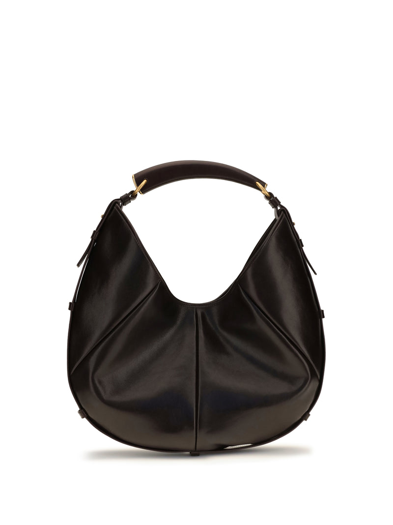 Saint Laurent Saint Laurent Medium Mombasa Shoulder Bag Chocolate Noir - World Class Fashion
