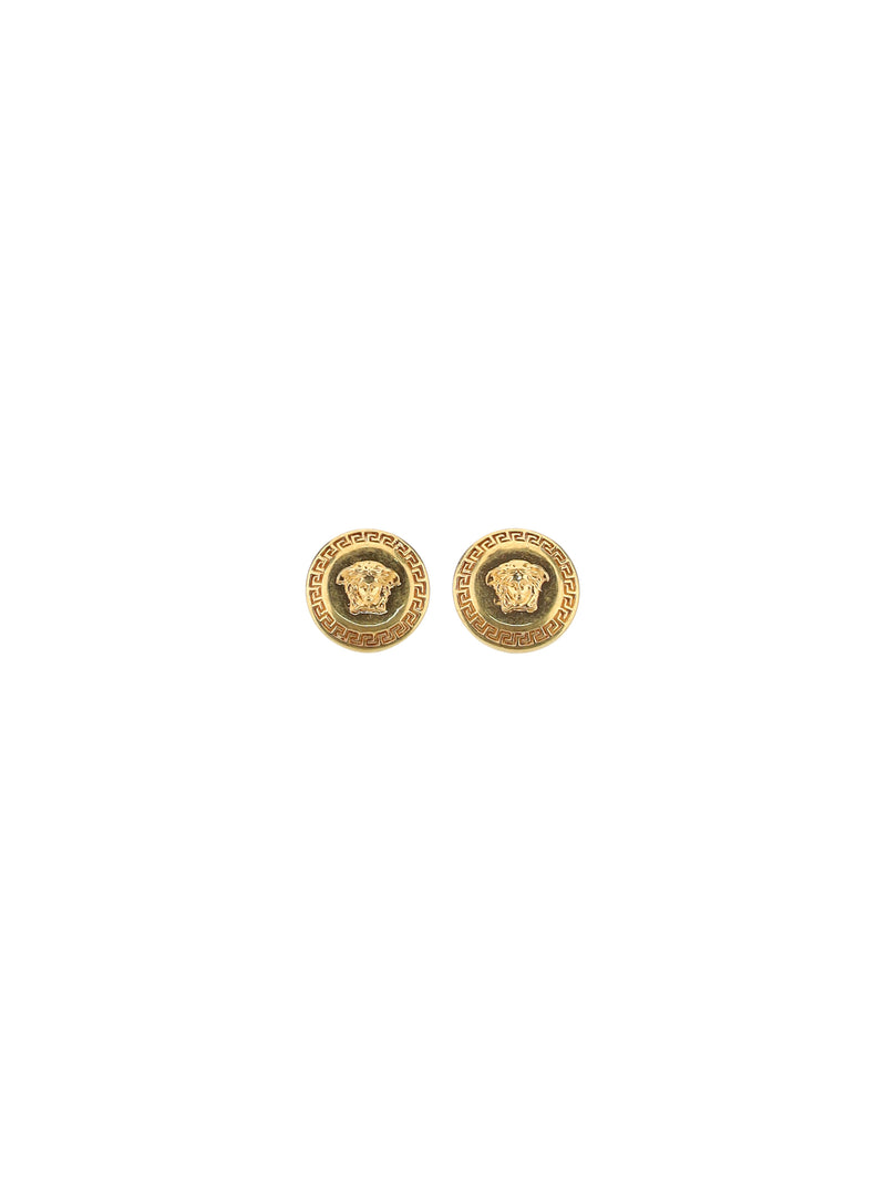 Versace Versace Medusa Logo Earrings Tribute Gold - World Class Fashion