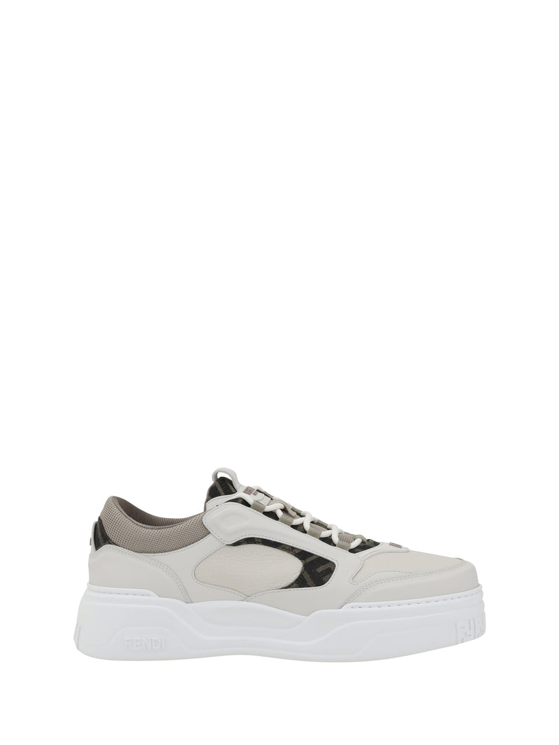 Fendi Fendi FF Sneakers Bianco Beige Men - World Class Fashion