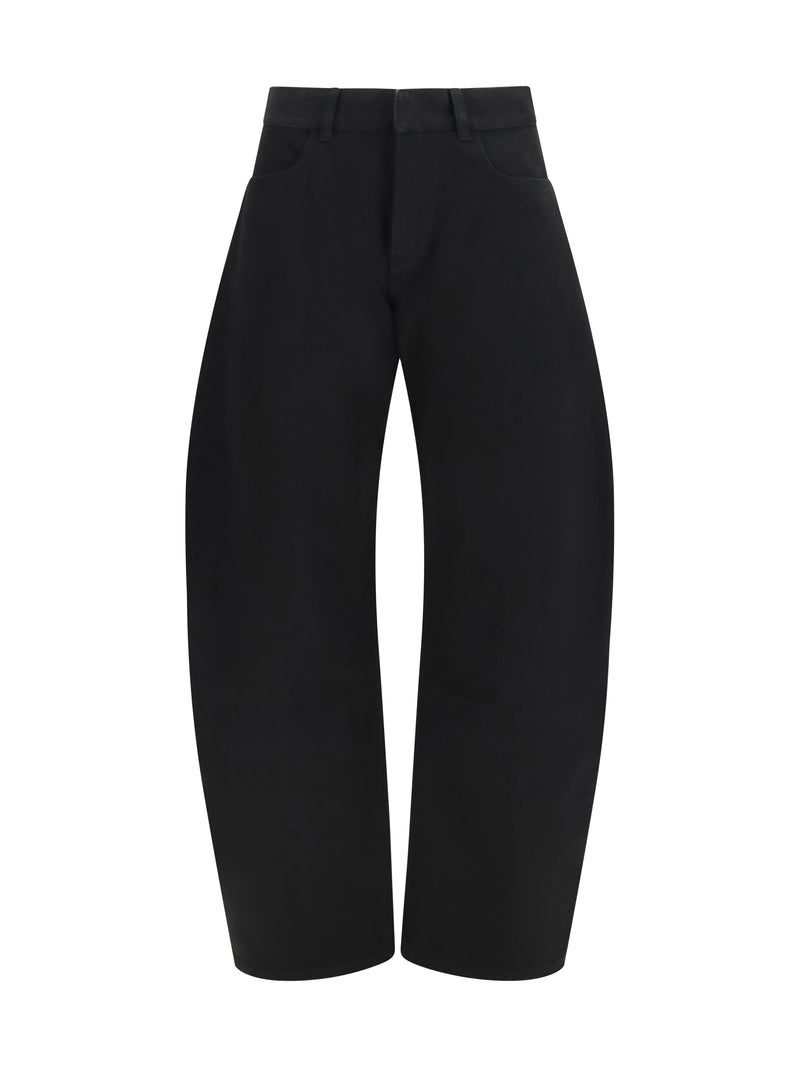 Alaia Alaïa Low Rise Rounded Jeans Noir Women - World Class Fashion