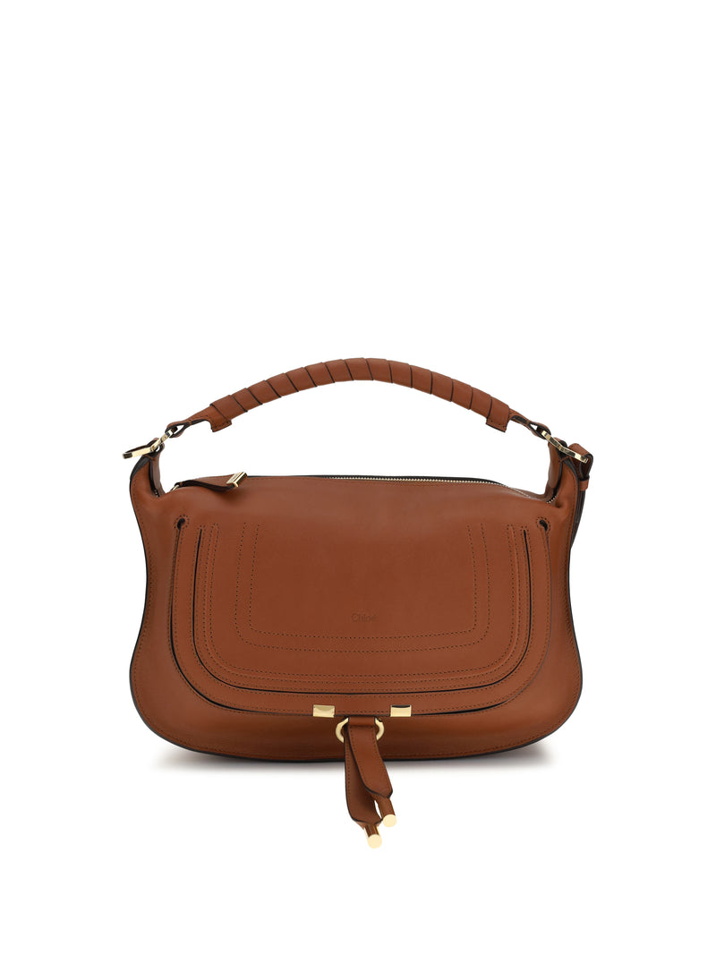 Chloe Chloé Marcie Small Shoulder Bag Clay Brown - World Class Fashion