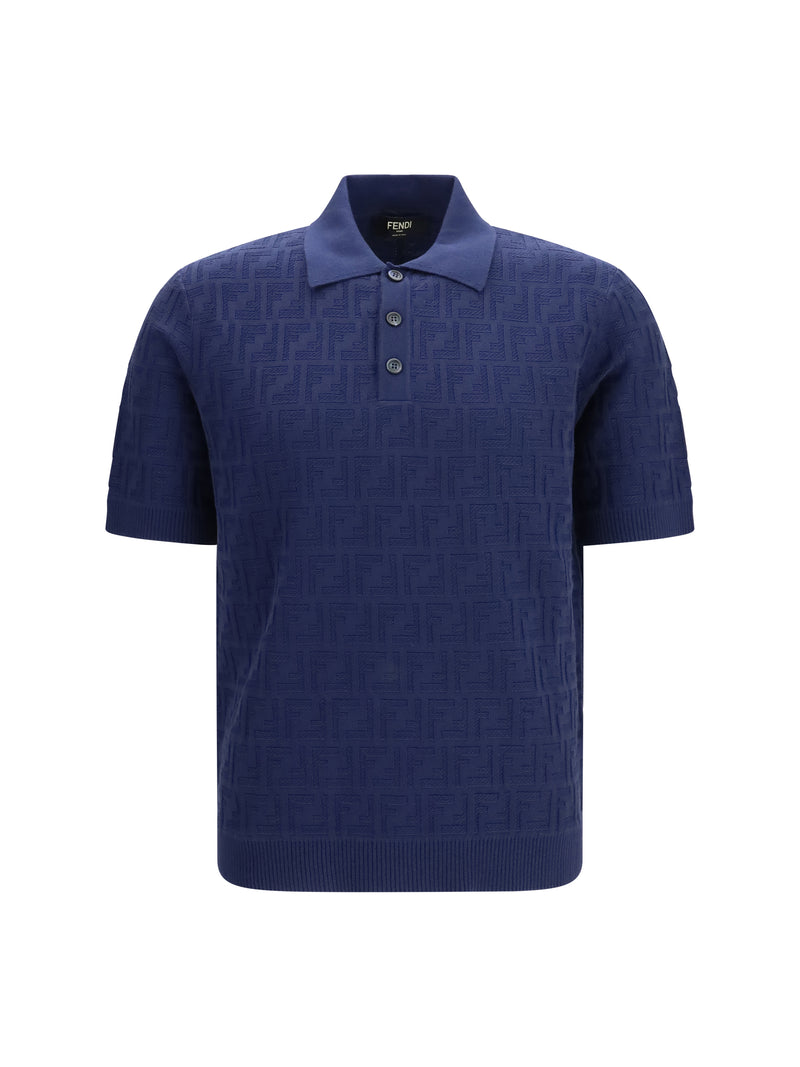 Fendi Fendi Cotton Polo Shirt Blue Men - World Class Fashion