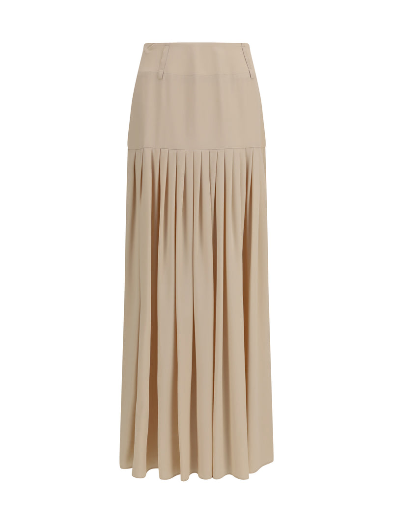 Crida Milano Crida Milano Calla Long Skirt Cream - World Class Fashion