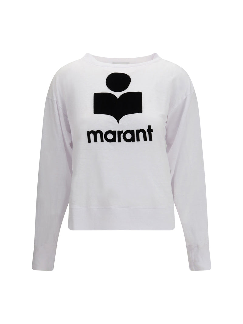 Marant Étoile Marant Étoile Long-Sleeved Sweatshirt White - World Class Fashion