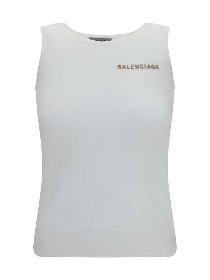 Balenciaga Balenciaga Logo Tank Top Full White - World Class Fashion