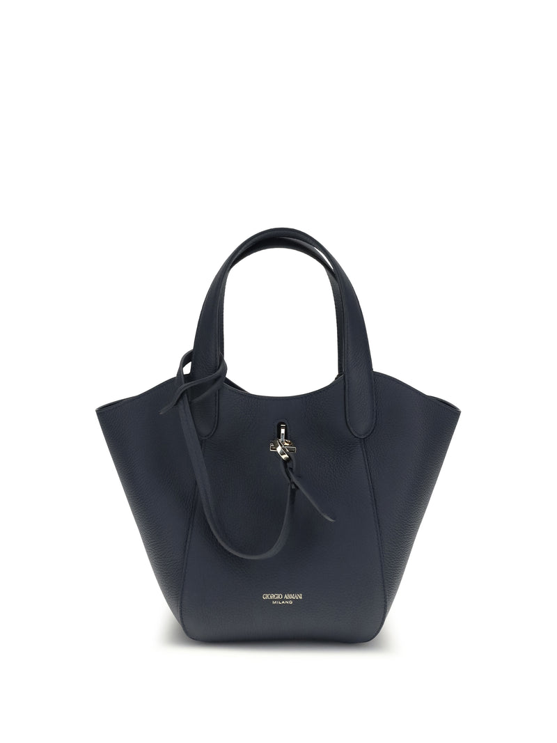 Giorgio Armani Giorgio Armani Small Leather Handbag Indigo - World Class Fashion