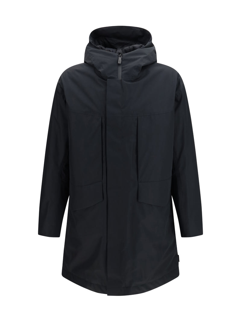 Laminar Laminar Gore-tex® Short Parka Nero - World Class Fashion
