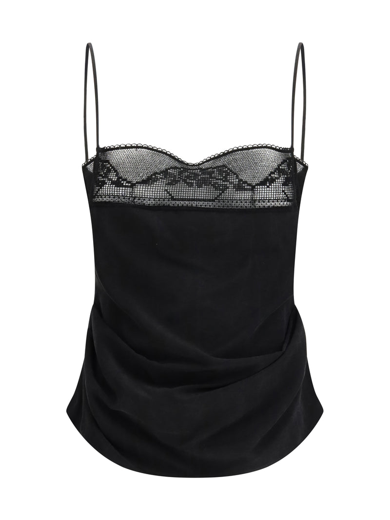 Magda Butrym Magda Butrym Silk Draped Top - World Class Fashion