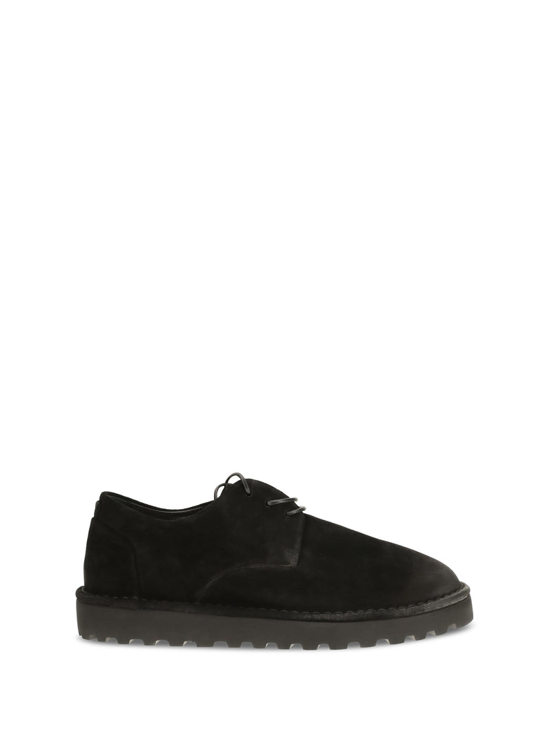 Marsèll Marsèll Sancrispa Alta Suede Derby Shoes Black - World Class Fashion