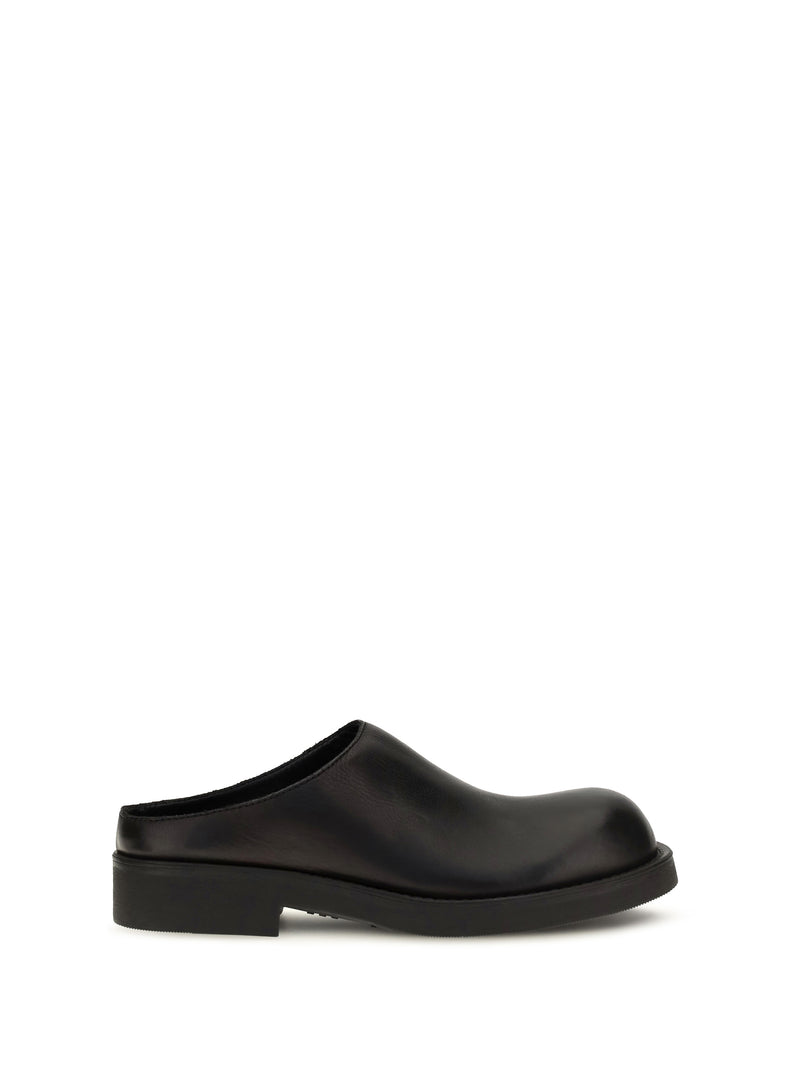 Mm6 Mm6 Biker Round Toe Mules Black Women - World Class Fashion