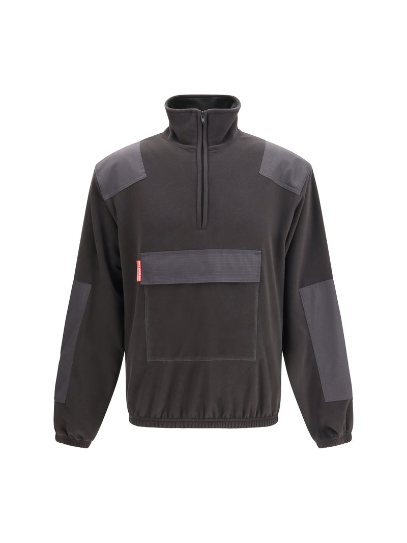 Gr10k Gr10k Replica 55000 Half Zip Fleece Black - World Class Fashion