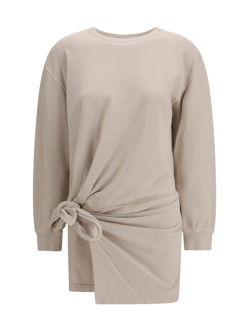 Marant Étoile Marant Étoile Zae Fleece Dress Beige - World Class Fashion