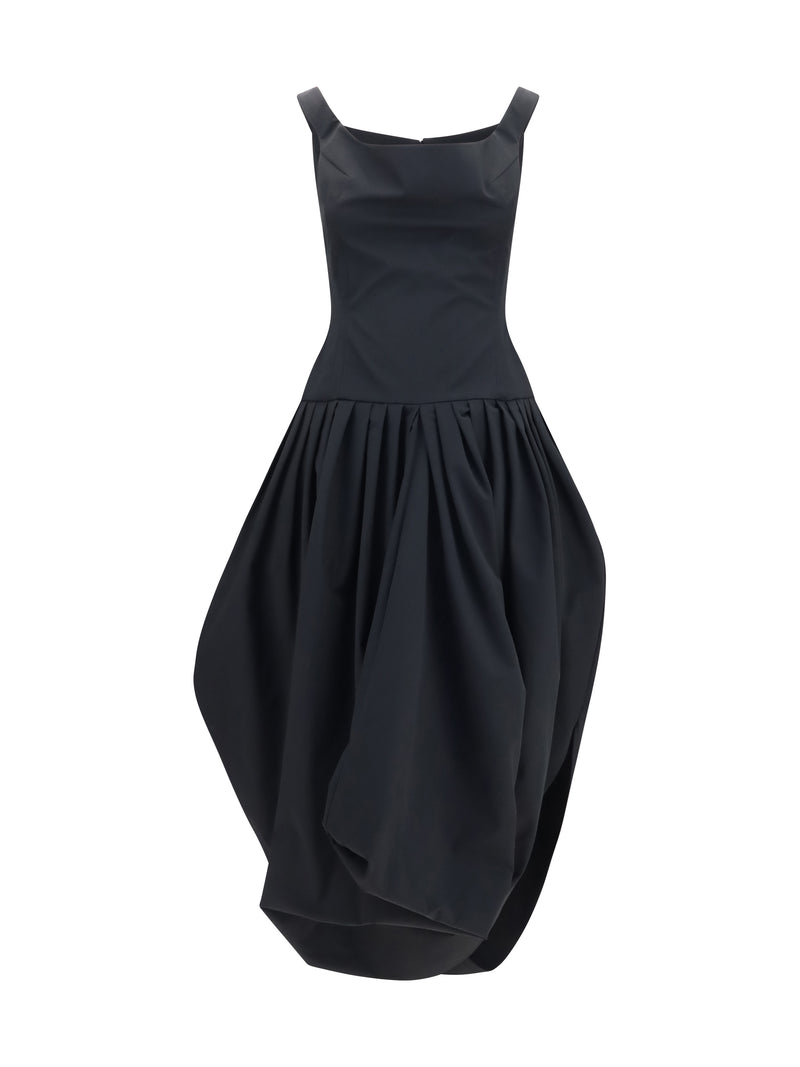 Magda Butrym Magda Butrym Off-the-shoulder Midi Dress Black - World Class Fashion
