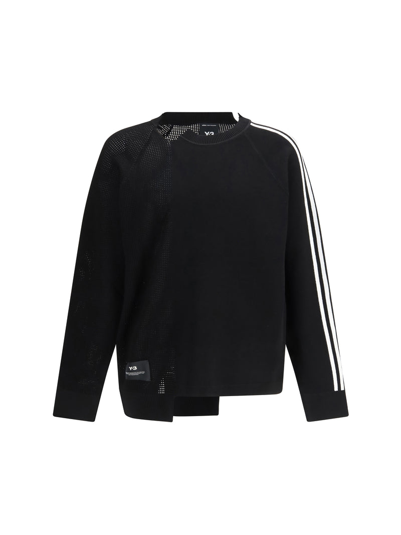 Y-3 Y-3 Logo Sweatshirt Black/CWhite - World Class Fashion