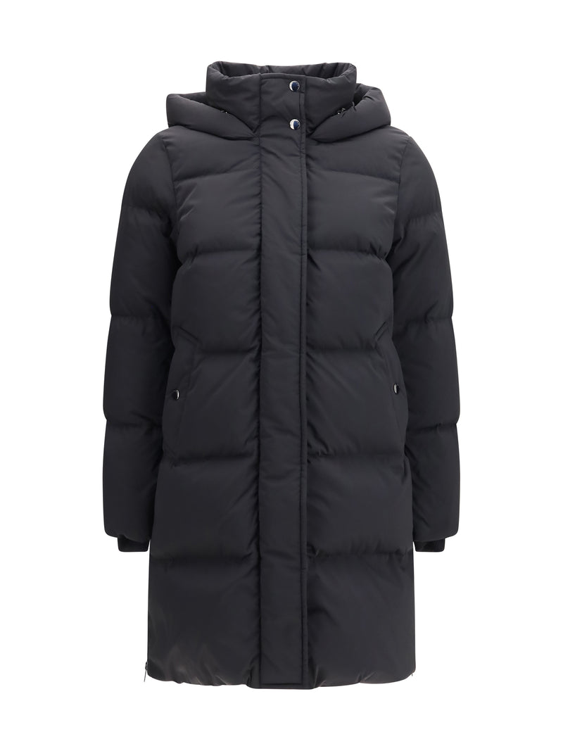 Woolrich Woolrich Kelly Quilted Long Down Jacket Black - World Class Fashion