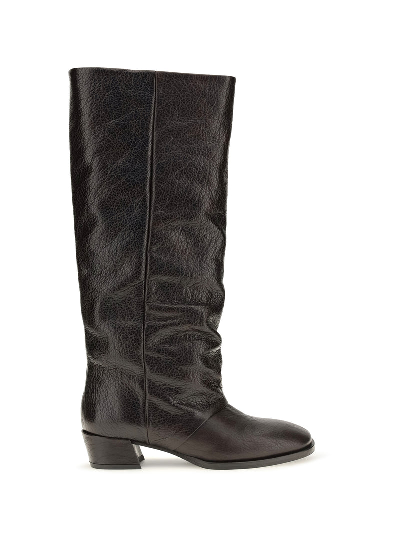 P.a.r.o.s.h. P.a.r.o.s.h. High Leather Boots Brown Women - World Class Fashion