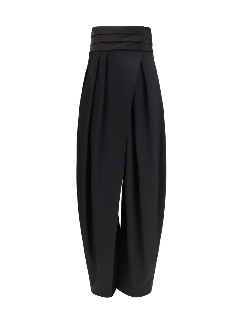 Alaia Alaïa Rounded Tuxedo Wool Pants - World Class Fashion