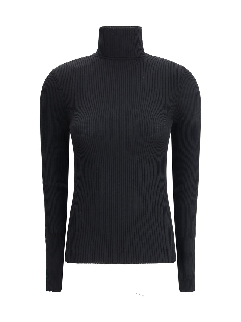 Wolford Wolford Virgin Wool Long Sleeve Jersey Black - World Class Fashion