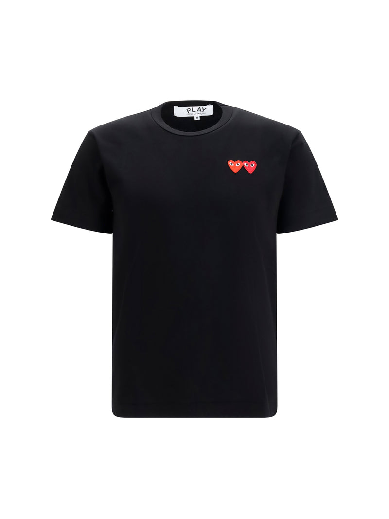 Comme Des Garçons Play Comme Des Garçons Play Cotton T-shirt With Patch - World Class Fashion