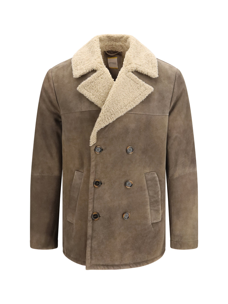 D'amico D'amico Luca Goat Suede Jacket Tortora - World Class Fashion