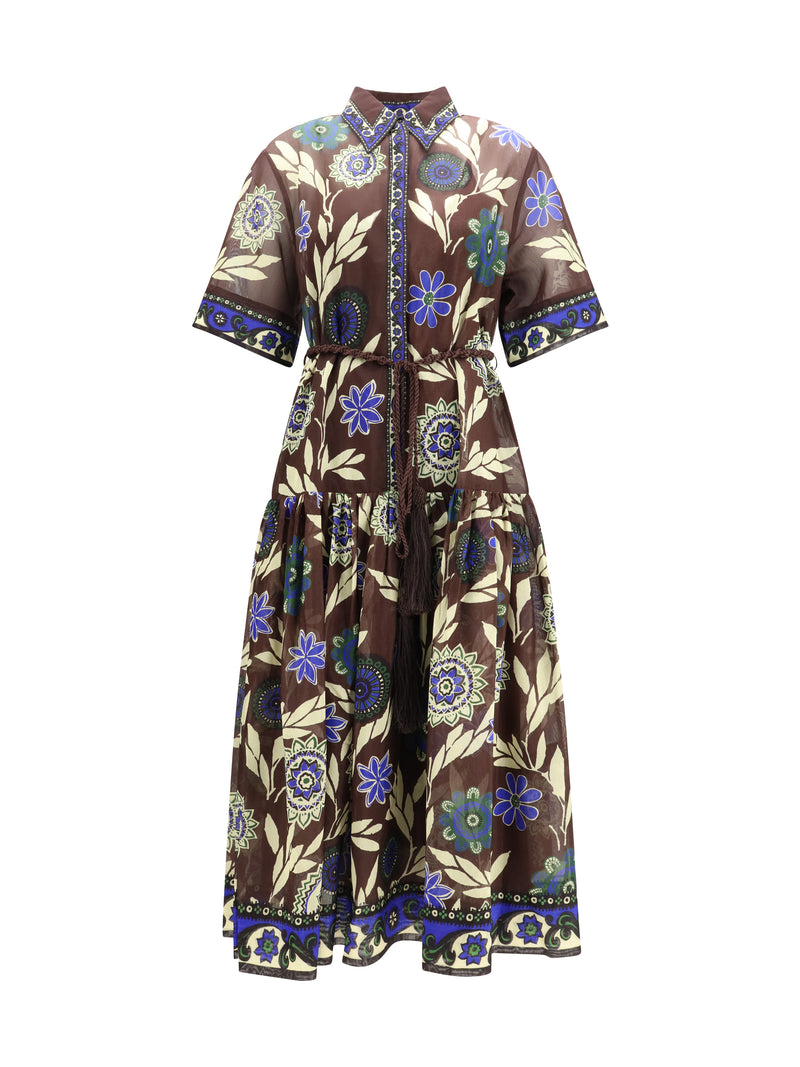 Alemais Alemais Jasper Shirtdress Chocolate - World Class Fashion