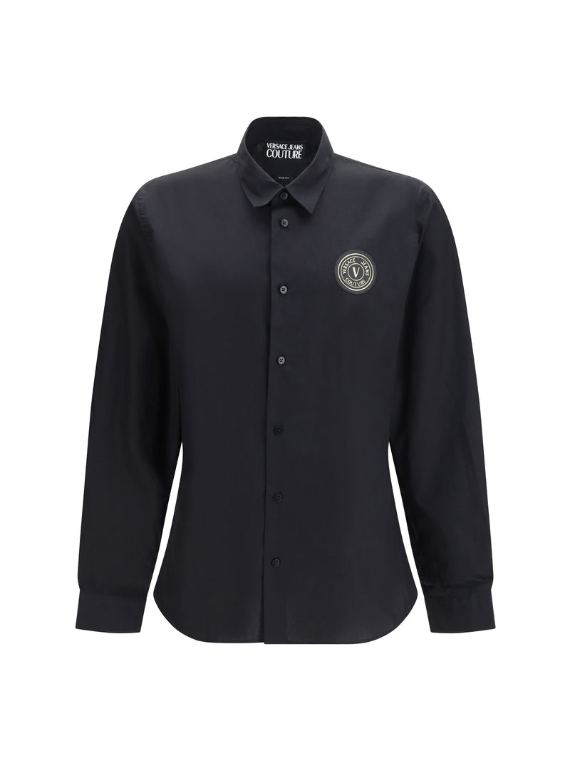 Versace Jeans Couture Versace Jeans Couture Emblem Shirt Black/Gold - World Class Fashion