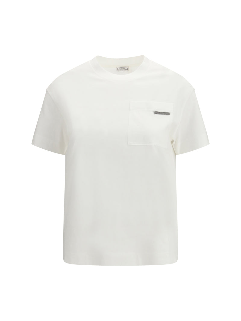 Brunello Cucinelli Brunello Cucinelli Cotton T-shirt White Women - World Class Fashion