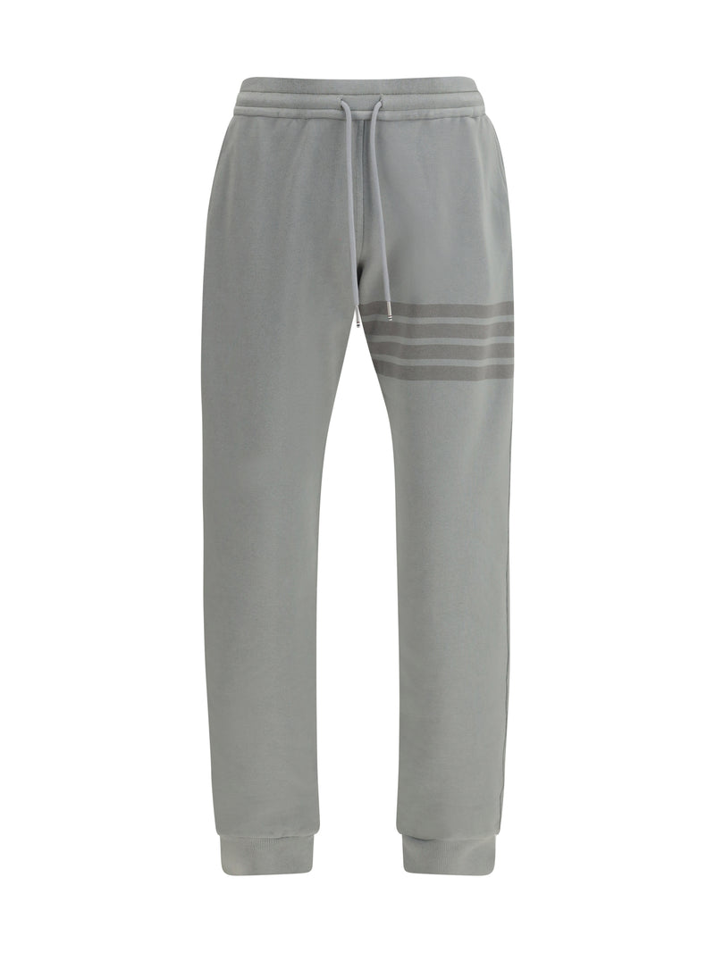 Thom Browne Thom Browne Cotton Sweatpants Light Grey Men - World Class Fashion