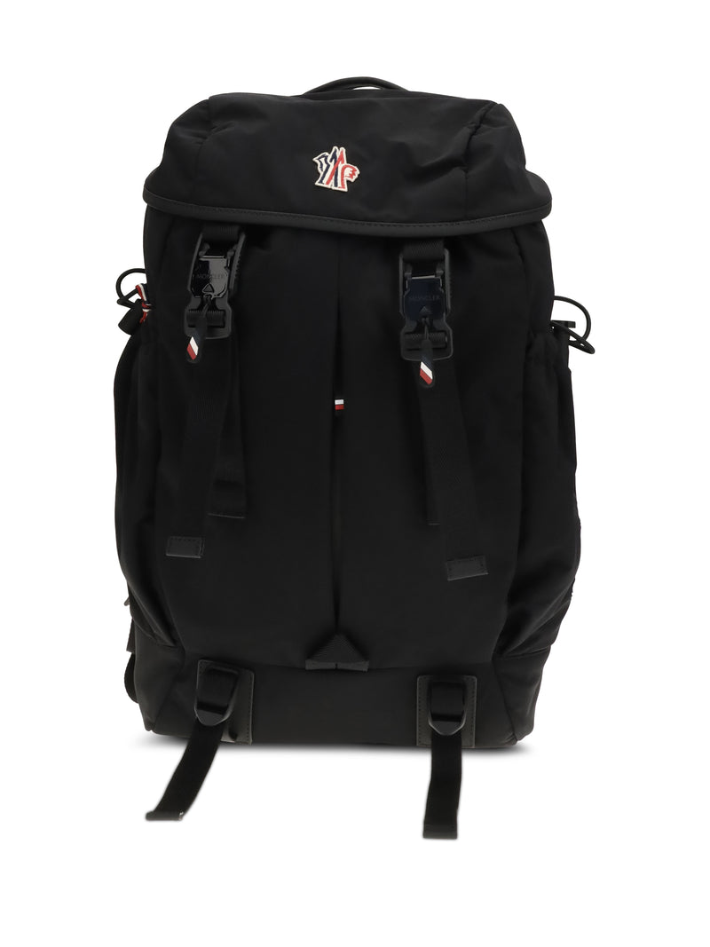 Moncler Grenoble Moncler Grenoble Leather-trimmed Backpack Black - World Class Fashion