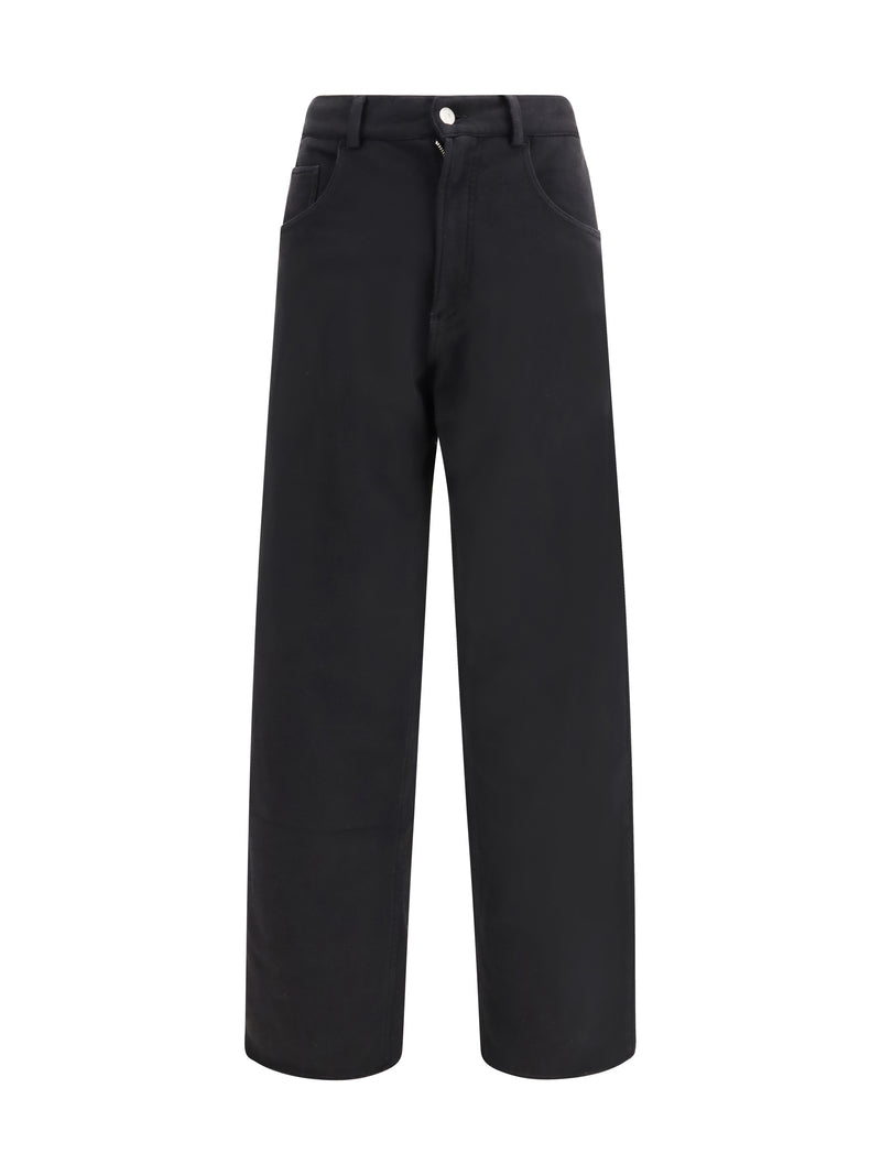 Mm6 Mm6 Cotton Track Pants Black Women - World Class Fashion