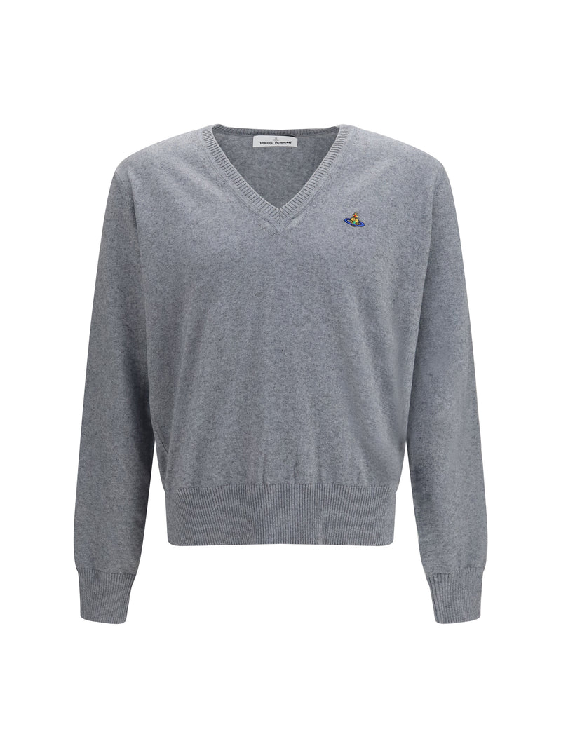 Vivienne Westwood Vivienne Westwood Mark Sweater Dark Grey Melange - World Class Fashion