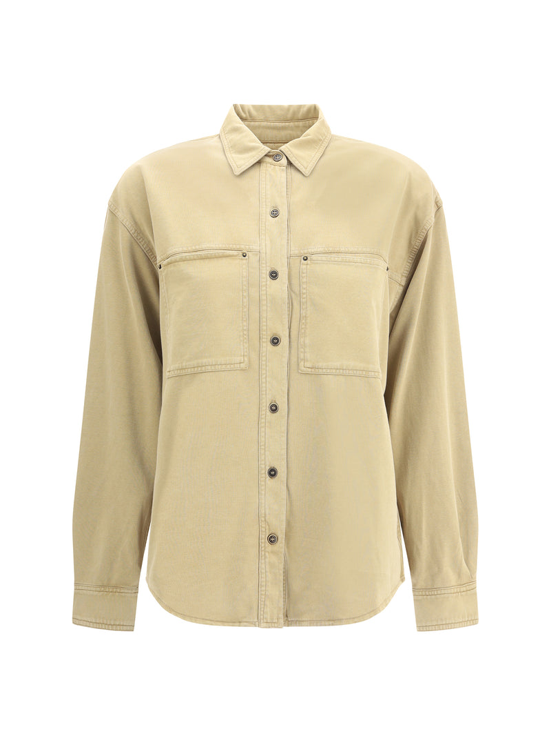 Marant Étoile Marant Étoile Jersey Shirt Light Bronze - World Class Fashion