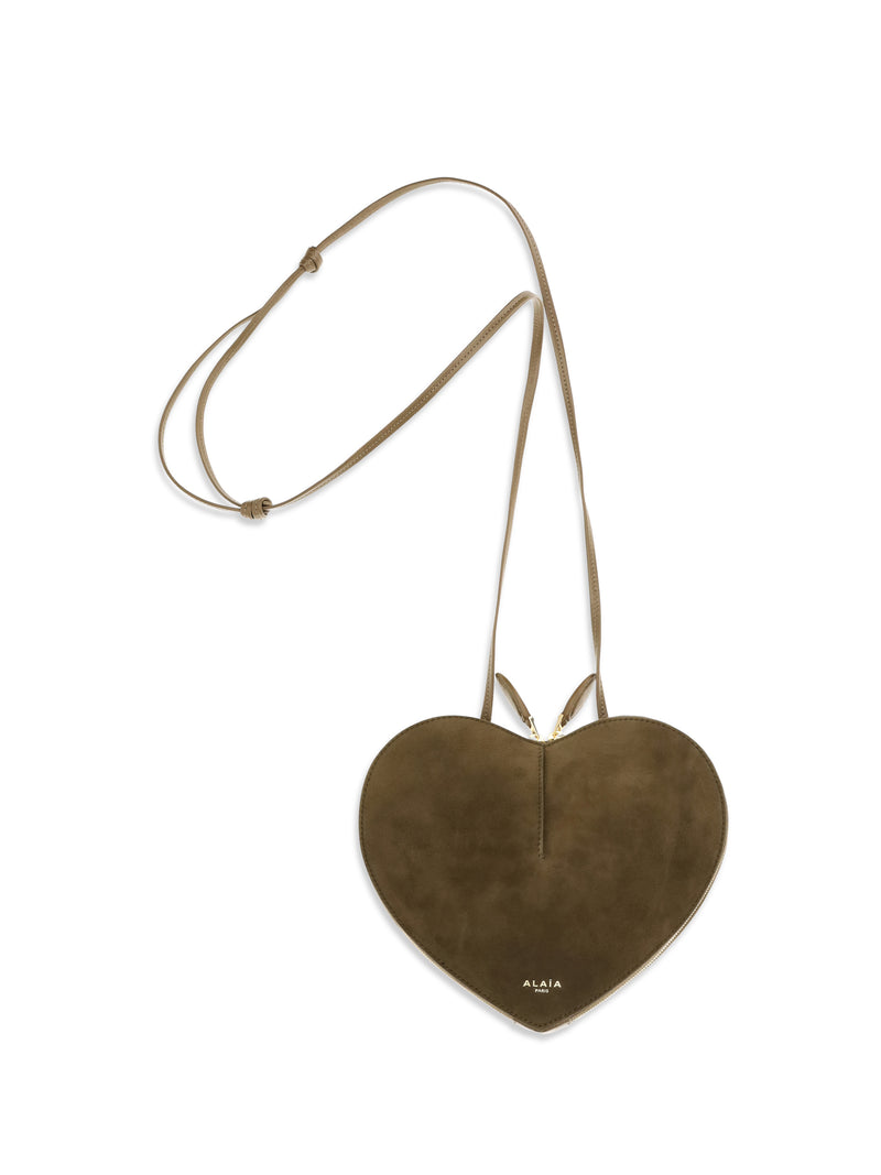 Alaia Alaïa Cœur Bimaterial Shoulder Bag Vert Kaki - World Class Fashion