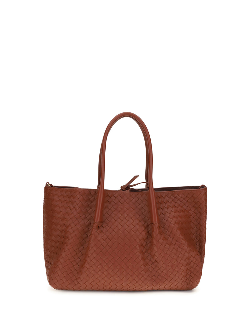 Bottega Veneta Bottega Veneta Pinacoteca Tote Bag Rust/Deep Mahogany - World Class Fashion