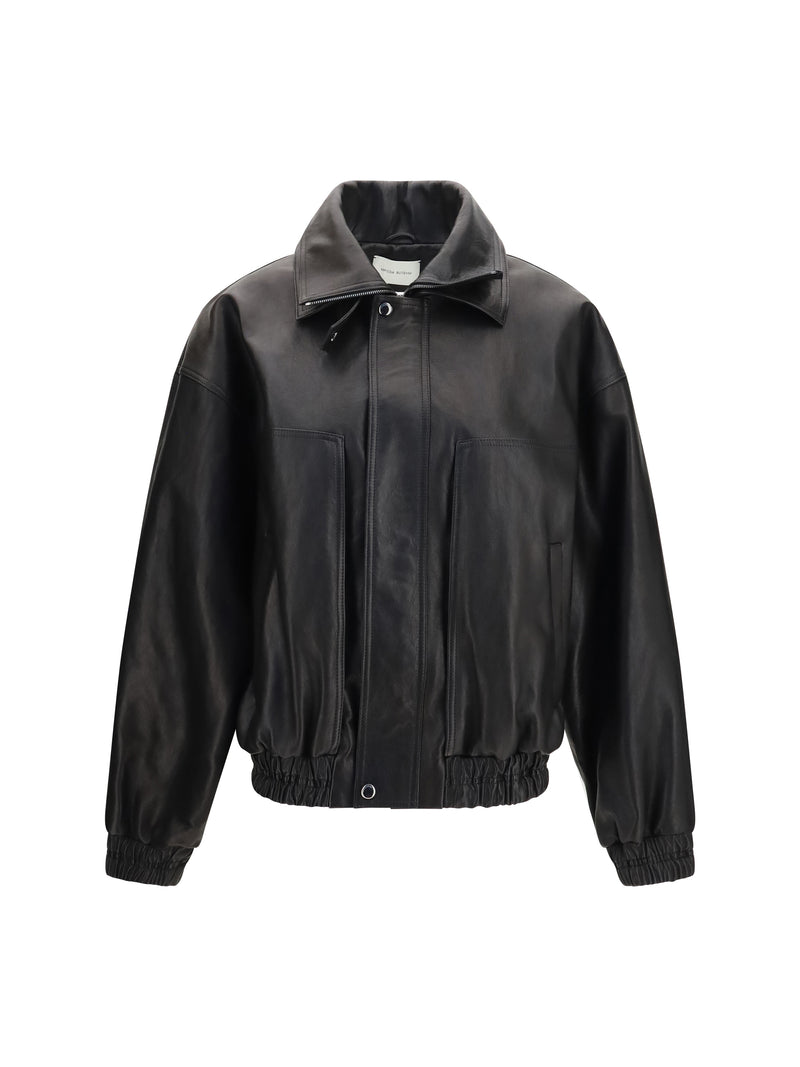 Magda Butrym Magda Butrym Leather Jacket Black Women - World Class Fashion