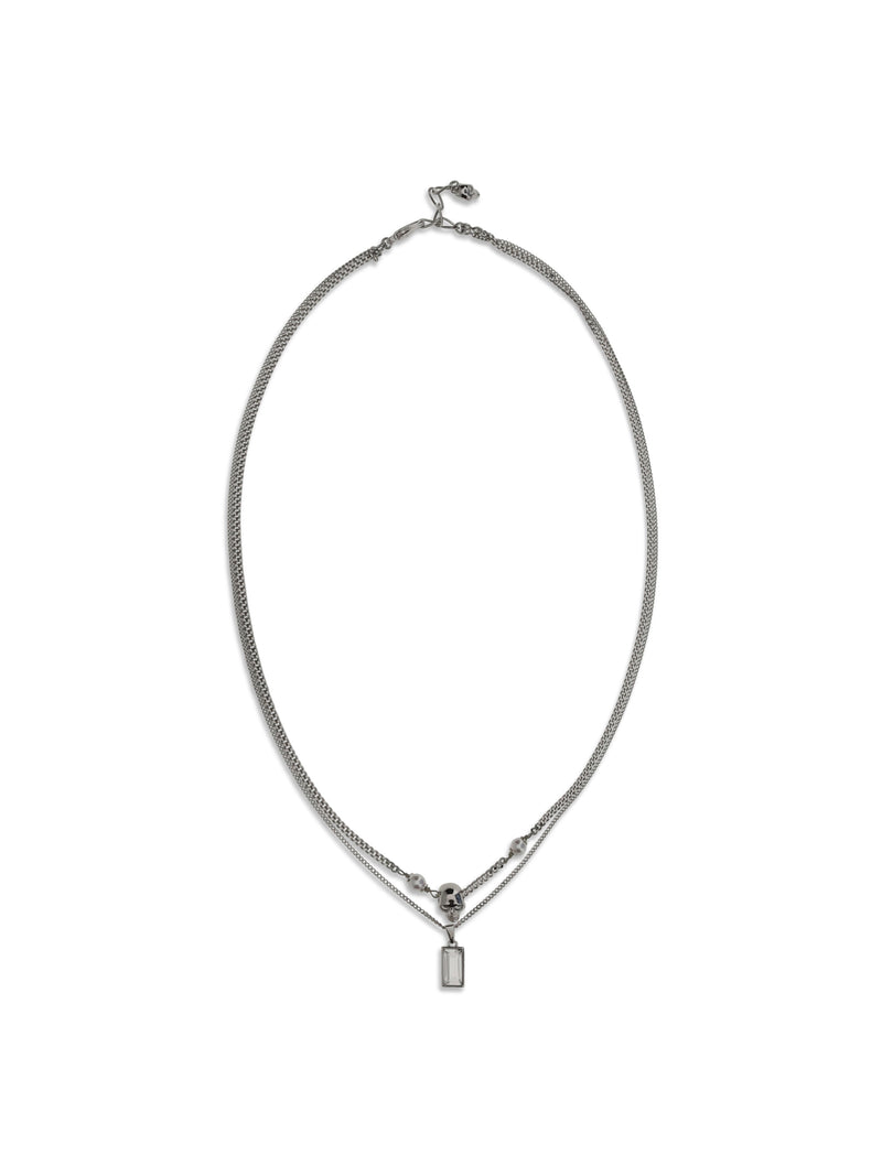 Alexander McQueen Alexander McQueen Skull Necklace Silver Men - World Class Fashion