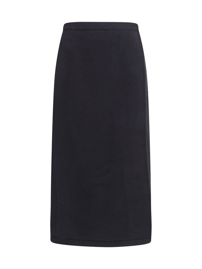 Rier Rier Fleece Wool Skirt Charbon - World Class Fashion