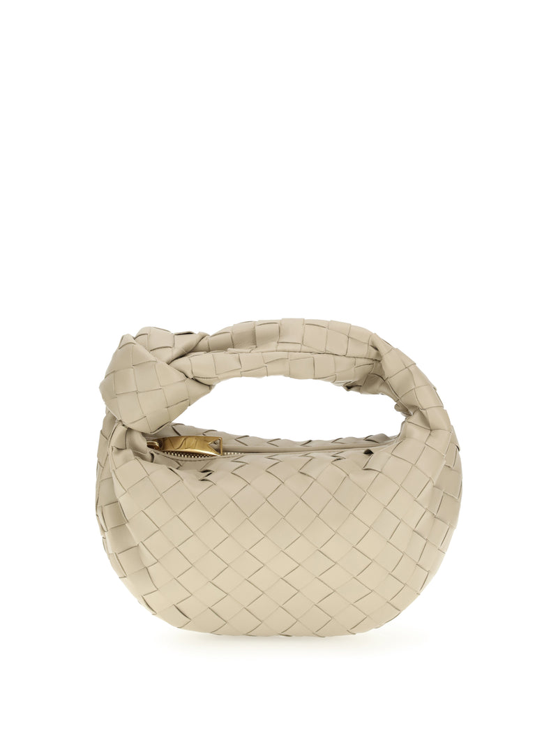 Bottega Veneta Bottega Veneta Jodie Mini Bolso de Mano Crudo-Dorado - World Class Fashion
