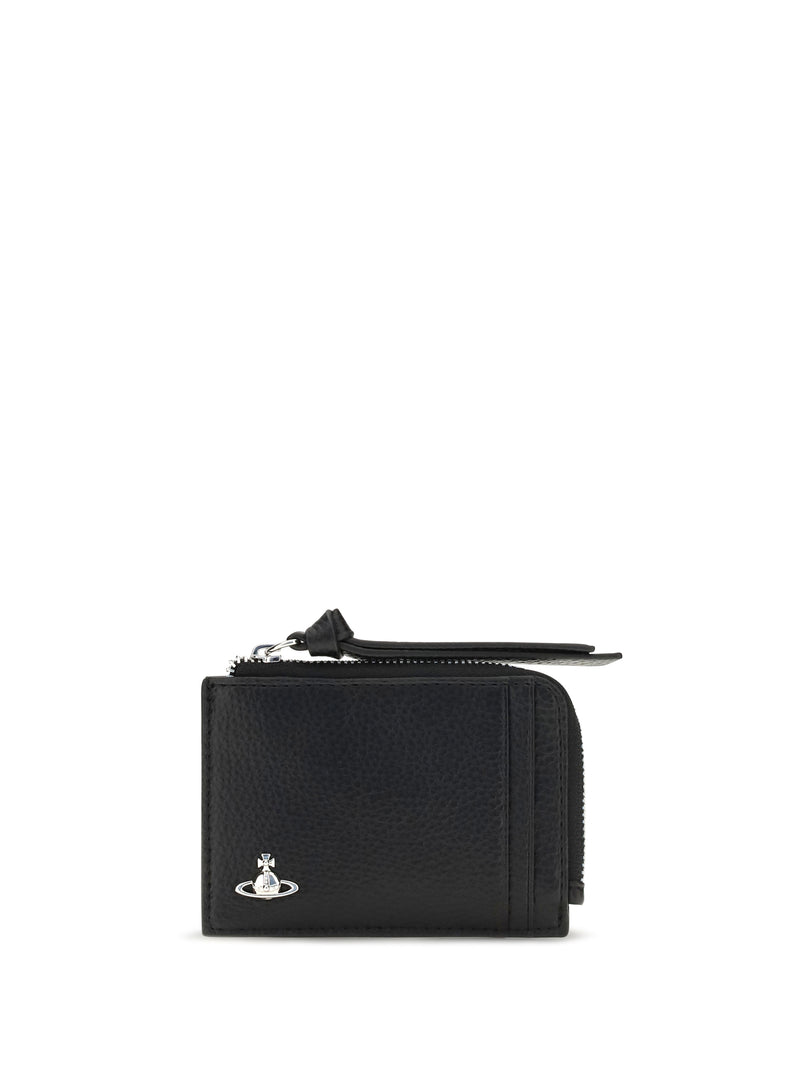 Vivienne Westwood Vivienne Westwood Zip Card Holder Black - World Class Fashion
