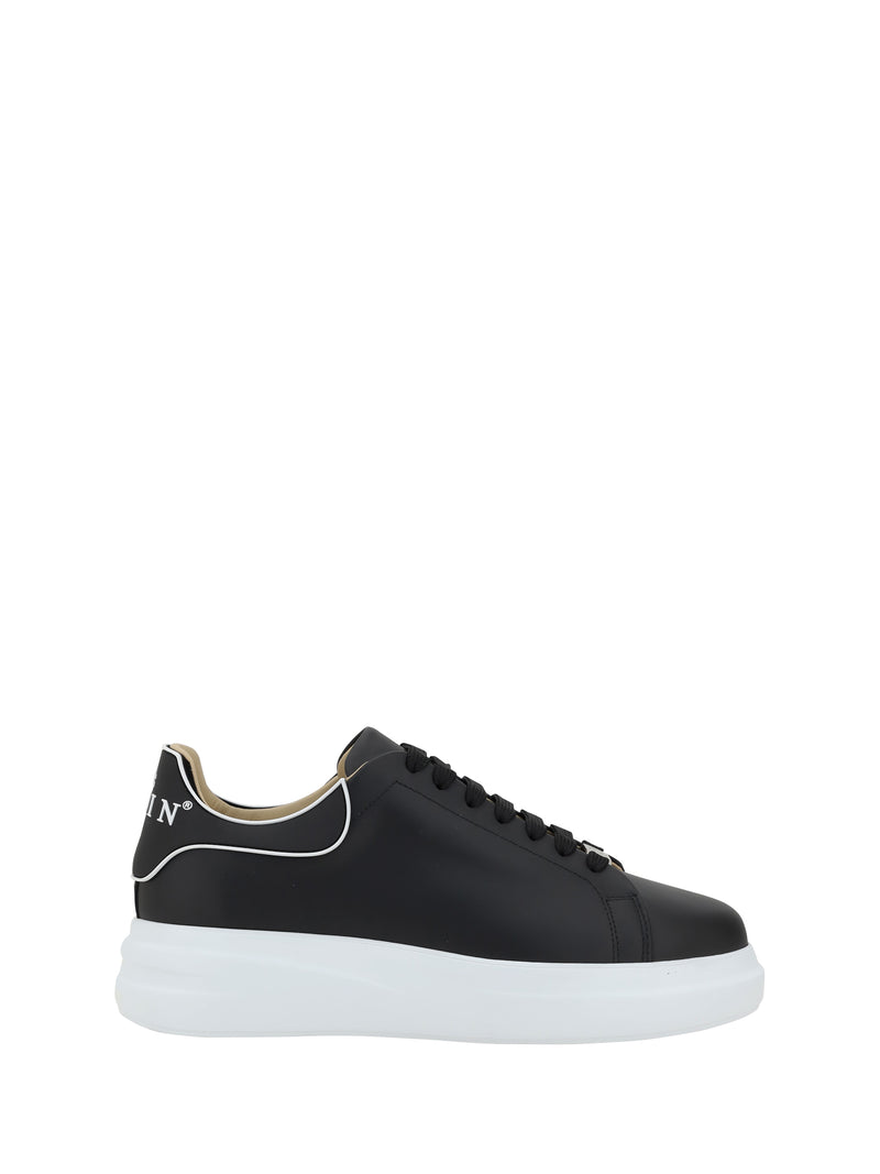 Philipp Plein Philipp Plein Leather Sneakers Black Men - World Class Fashion