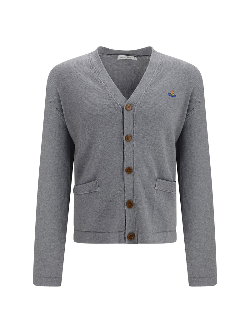 Vivienne Westwood Vivienne Westwood Alex Cardigan Dark Grey Melange - World Class Fashion