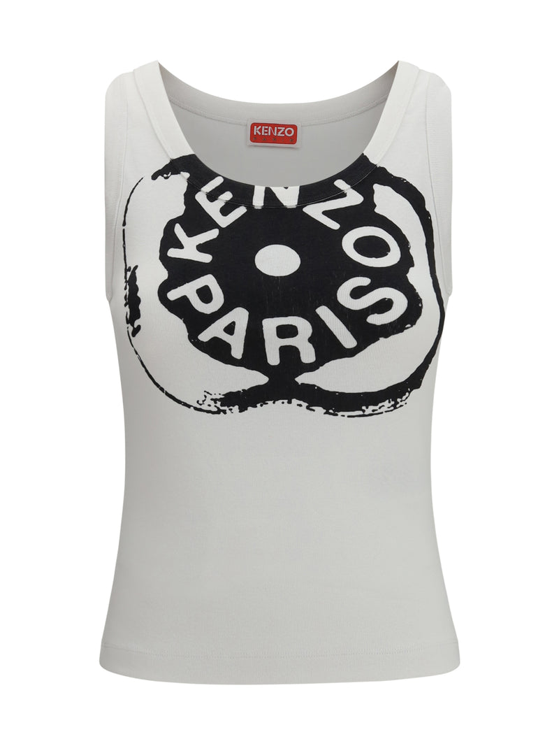 Kenzo Kenzo Boke Flower 2.0 Ribbed Tank Top White - World Class Fashion