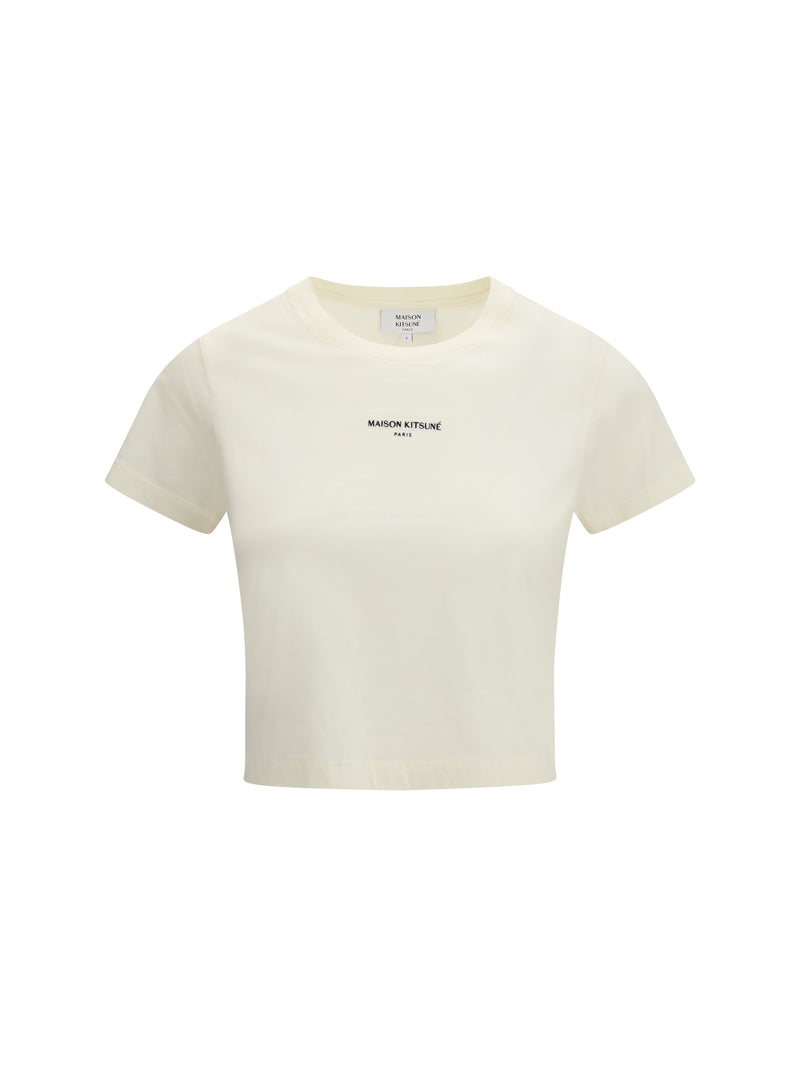 Maison Kitsuné Maison Kitsuné Paris Baby T-shirt Noble Beige - World Class Fashion