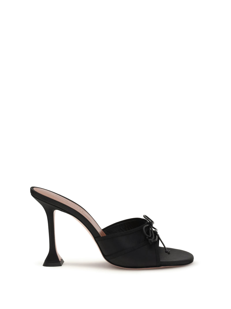 Amina Muaddi Amina Muaddi Eleonora Mules Sandals Black - World Class Fashion