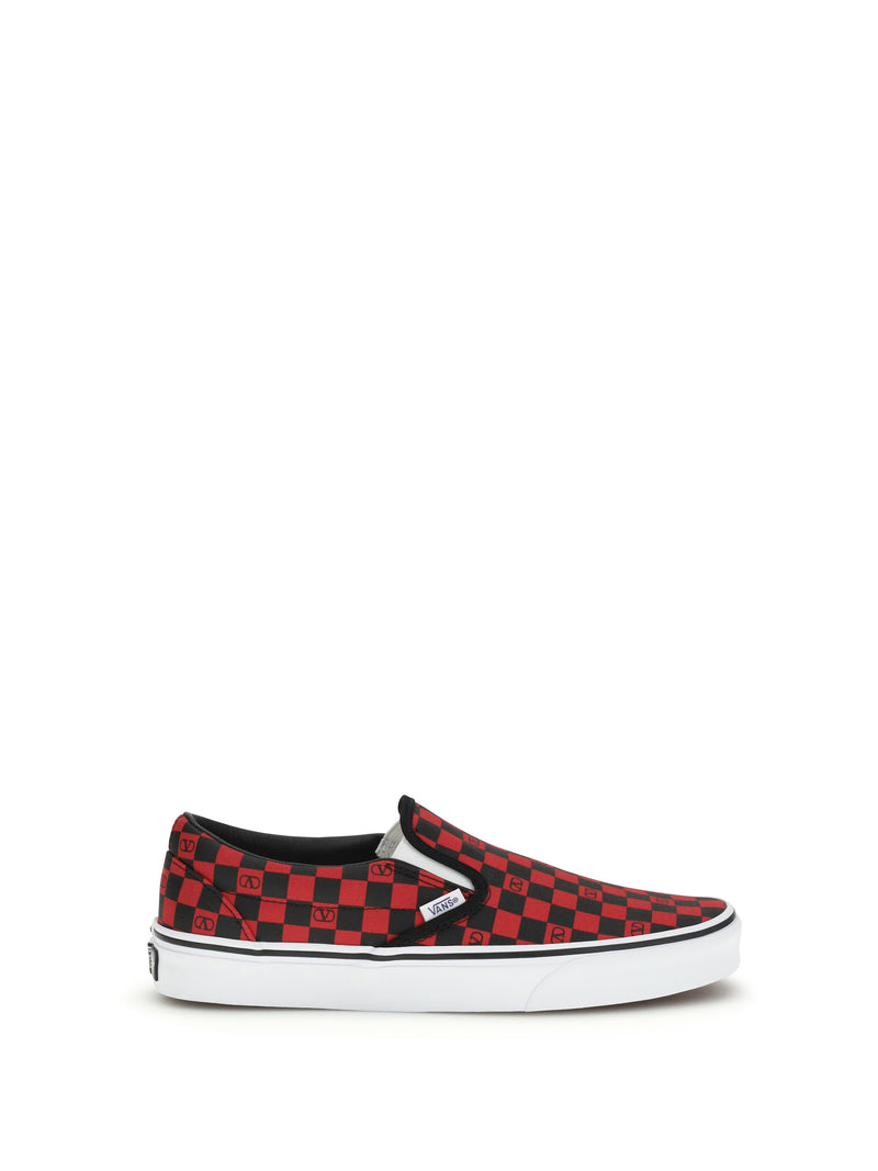 Valentino Garavani Valentino Garavani X Vans Orchid Sneakers Rouge Pur-Nero - World Class Fashion