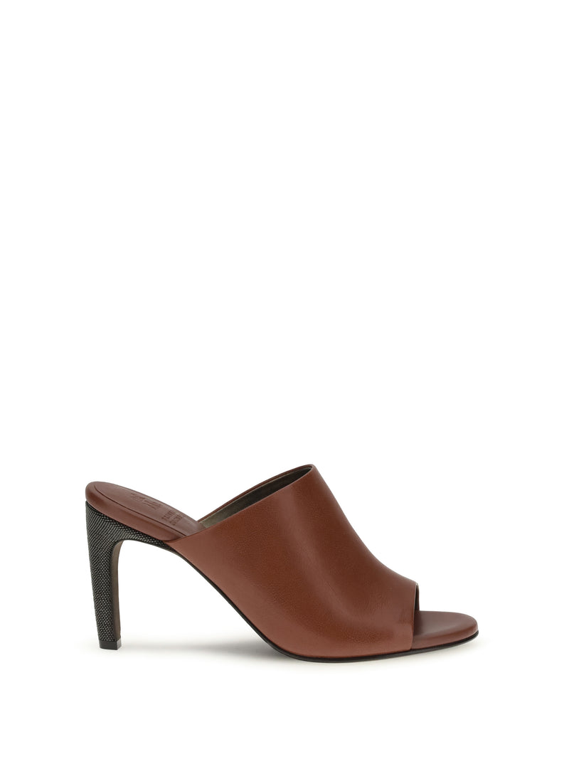 Brunello Cucinelli Brunello Cucinelli Mules Sandals Firebrick - World Class Fashion