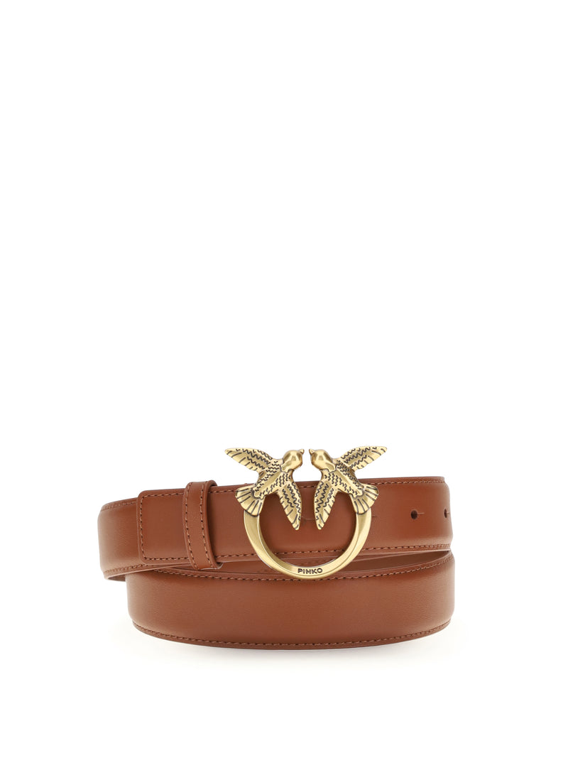 Pinko Pinko Love Berry Belt Arabo-Antique Gold - World Class Fashion