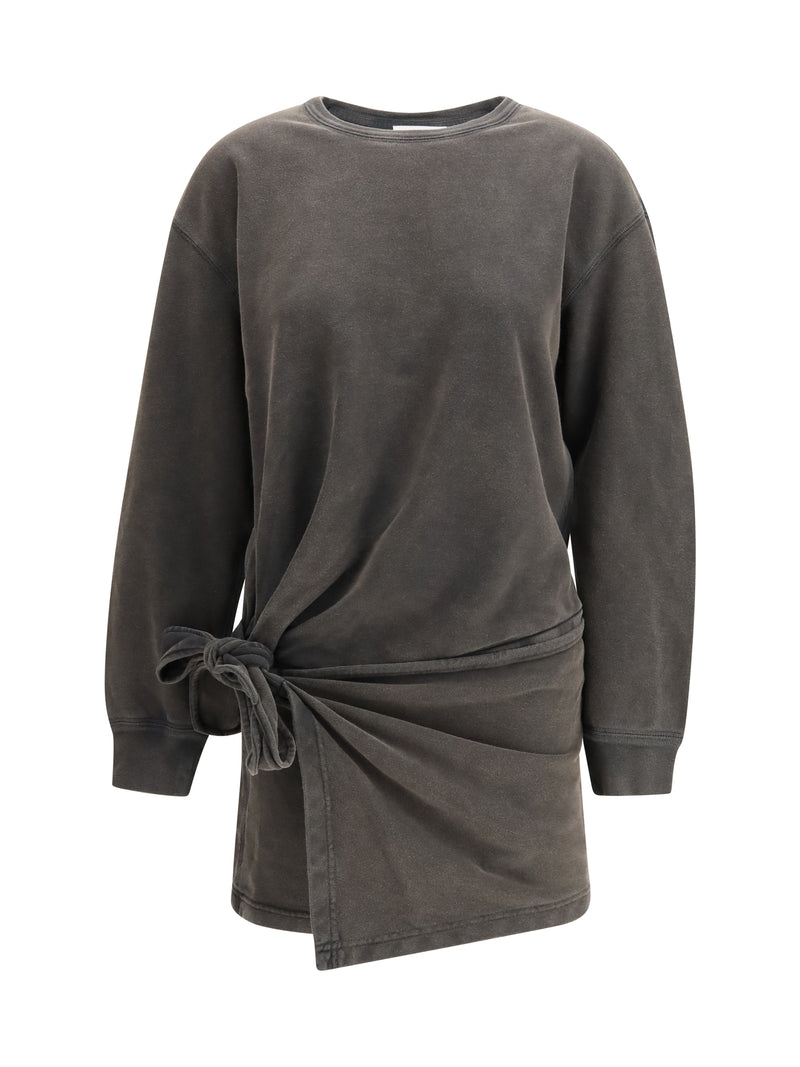Marant Étoile Marant Étoile Zae Fleece Dress Faded Black - World Class Fashion